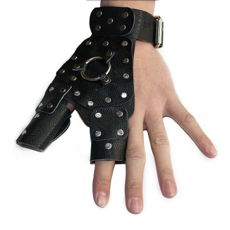 Fishing Shooting Left Hand Wrist Protect Glove Hunting Catapult Brace WristbBDD