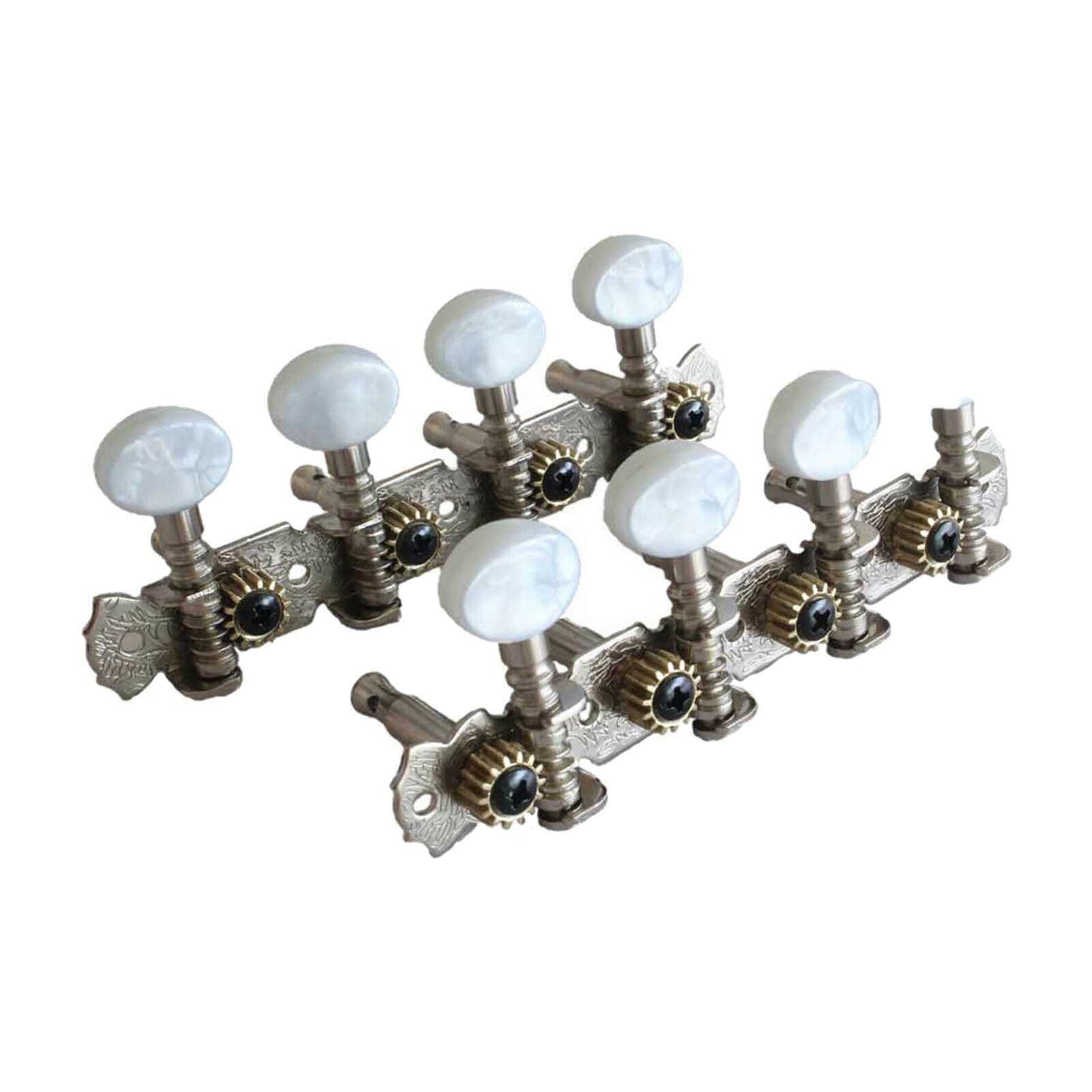 Guitar Mandolin Tuning Pegs Open Knob Round Heads Machine Heads Tuners 4L 4R