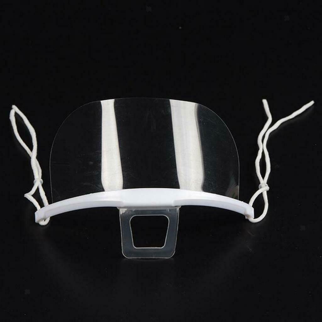 20Pcs Clear Safety Mouth Shield Cover Anti-fog Kitchen Protector Easy Wear
