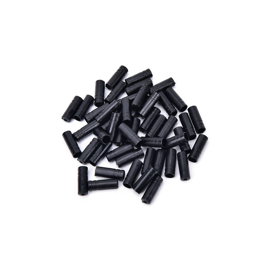 100x 4mm Bike Bicycle Cycling Brake Cable Crimps Housing Plastic End Tips Cap Lt
