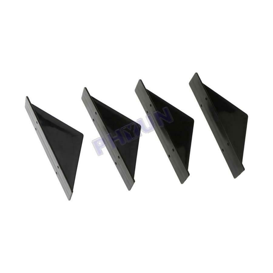 4x Car SUV Rear Bumper Spoiler Diffuser Shark Fin Style Protector Universal