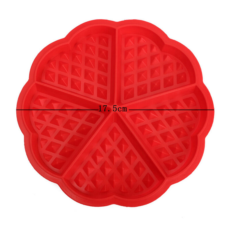 1Pcs Silicone Mini Round Waffles Pan Cake Baking Mould Mold Waffle Tray b.l8