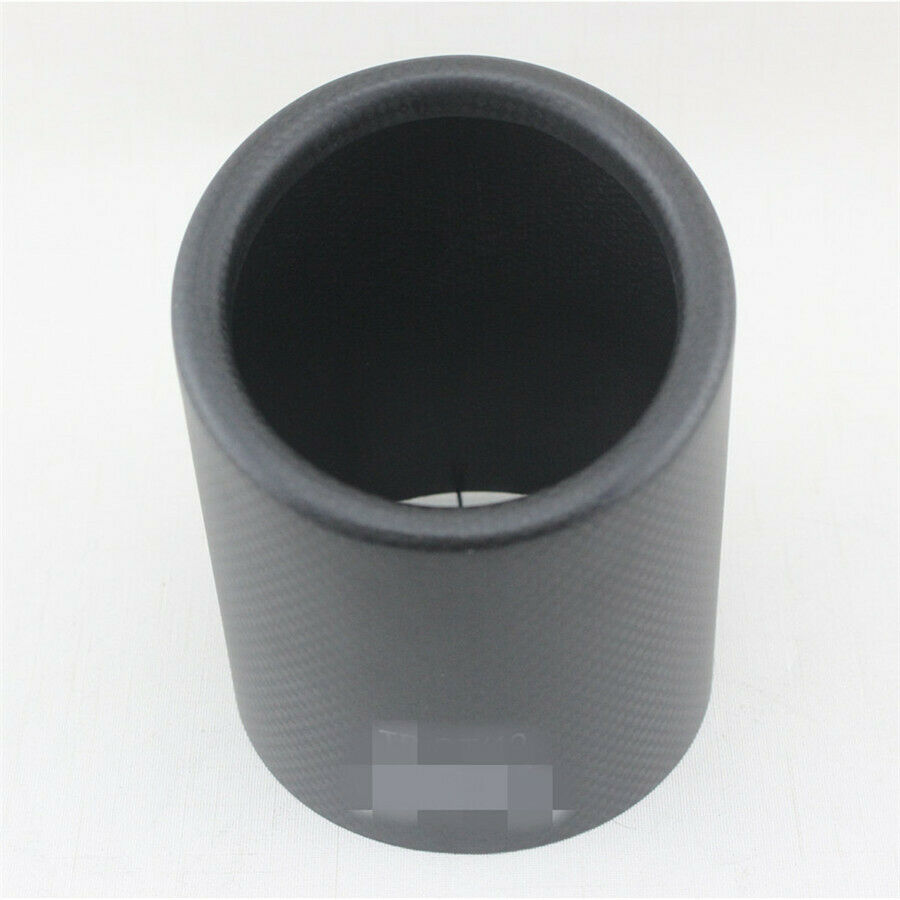 101mm 4'' Matte Black Car Exhaust Pipe Cover Muffler Tip 100% Real Carbon Fiber