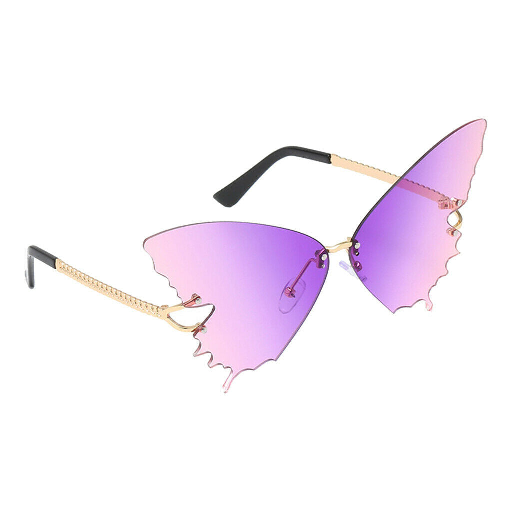 5Pcs Women Trendy Butterfly Sunglasses Metal Frame Party Eyewear Glasses