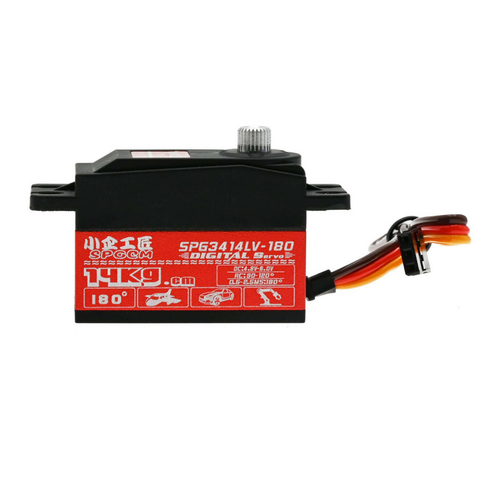 14kg Waterproof Full Metal High Torque Digital Servo for 1/10 Crawler Trucks
