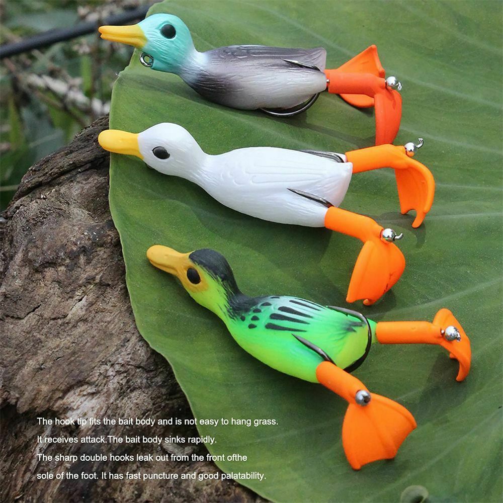 Spinning Baits Jig Bait Pesca Double Propeller Floating Duck Lure Soft Bait