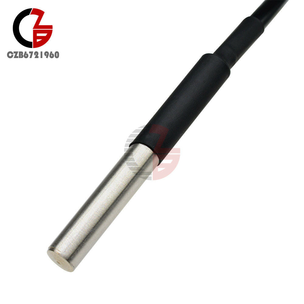 2PCS Waterproof Digital Thermal Sensor Probe DS18B20 1M DS18S20 for Arduino