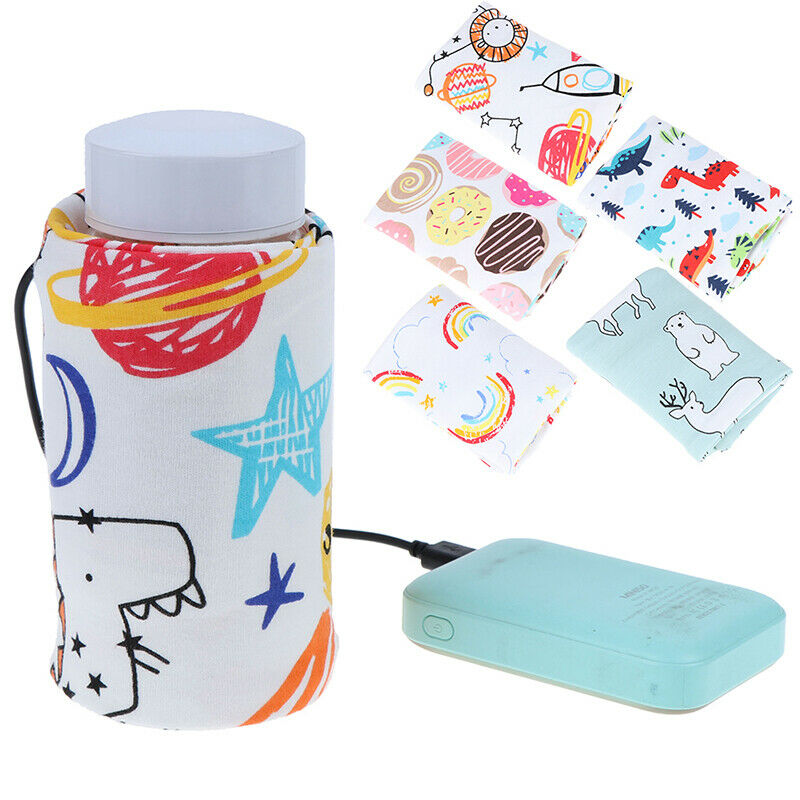 1* USB Baby Bottle Warmer Portable Milk Travel Cup Warmer Heater Bottle Cover WF