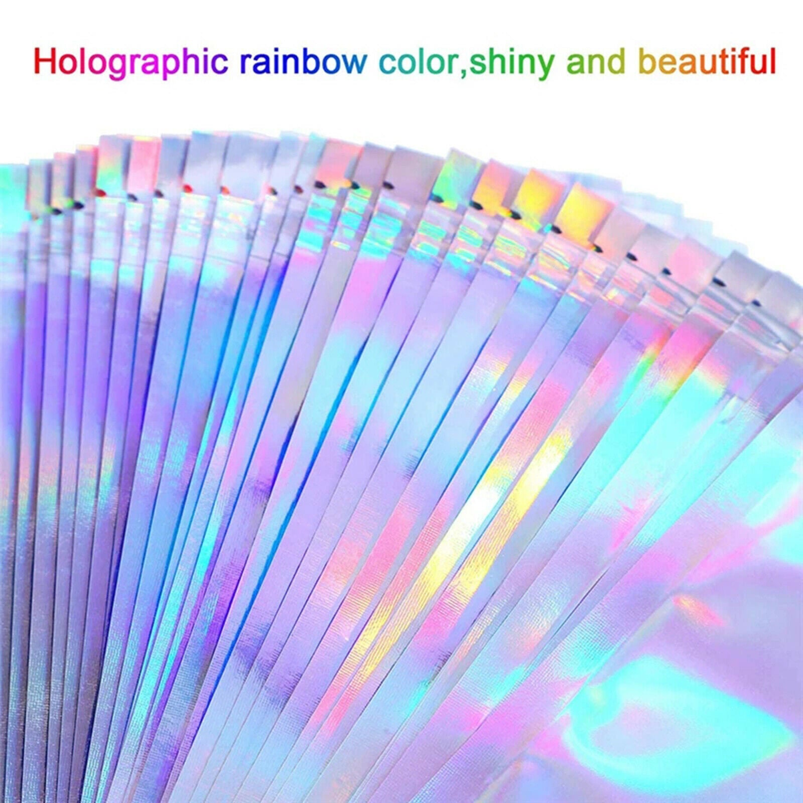 100 Pcs Iridescent  Bag Food Container Jewelry Packing Sampling