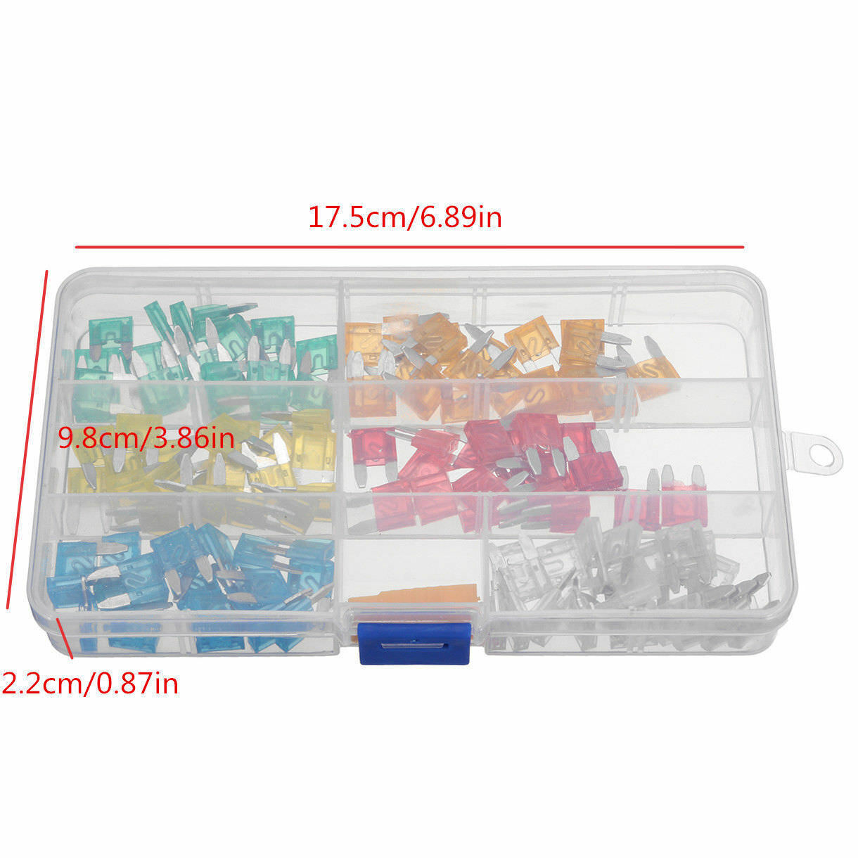 120pcs MINI Blade Fuse Assortment Auto Car Motorcycle SUV FUSES Kit APM ATM