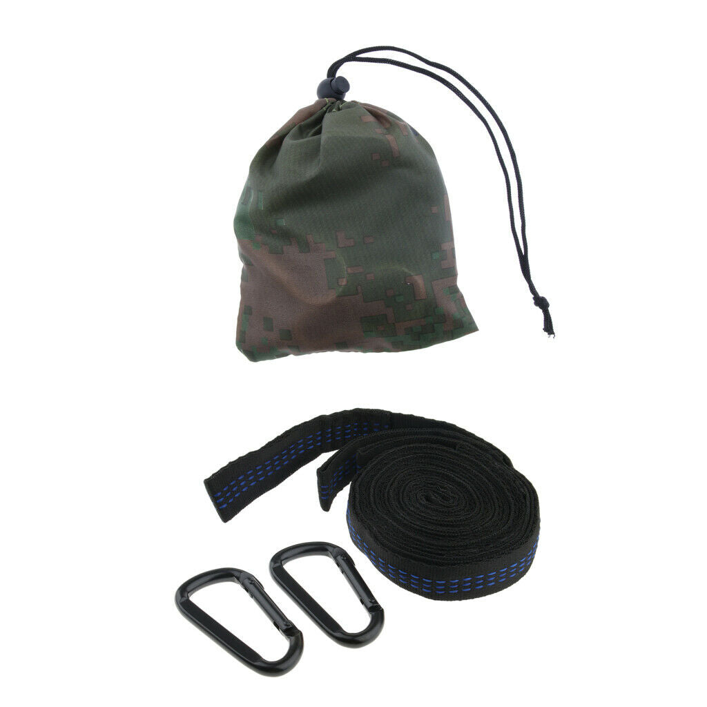 Hammock Hanging Straps Set 2 X Straps With 2 X Carabiners