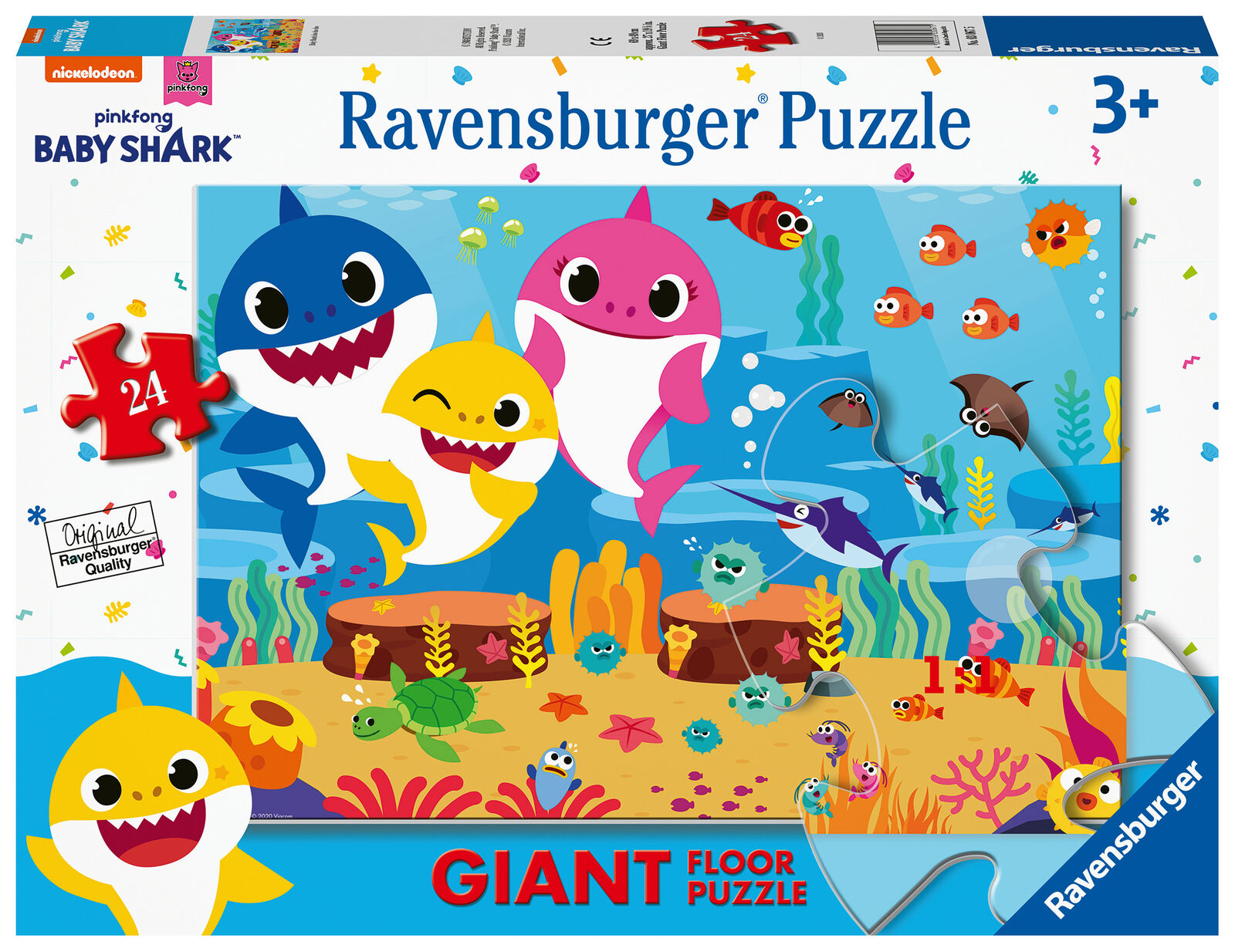 03067 Ravensburger Baby Shark Giant Floor Jigsaw Puzzle 24 Pieces Age 3 Years+