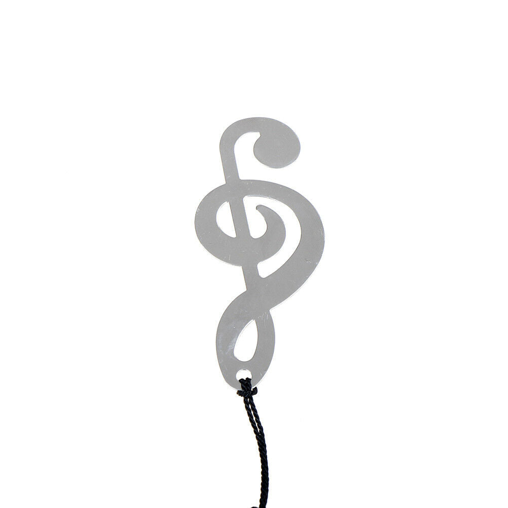 Musical Note Shape Stainless Steel Bookmark Tassels Ribbon Box Wedding Gif.l8