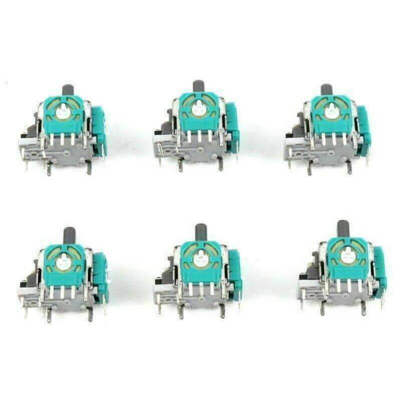 6pcs Analog Stick Joystick Replacement for XBox One PS4 Dualshock 4 Controller..