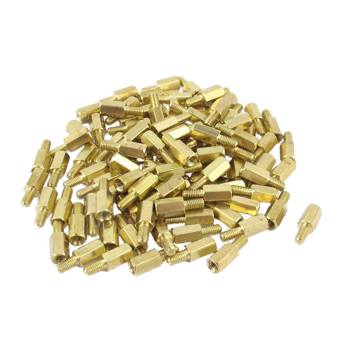 M3 Male Female Brass Hex Stand-off PCB Spacer Pillar 8mm 100pcs
