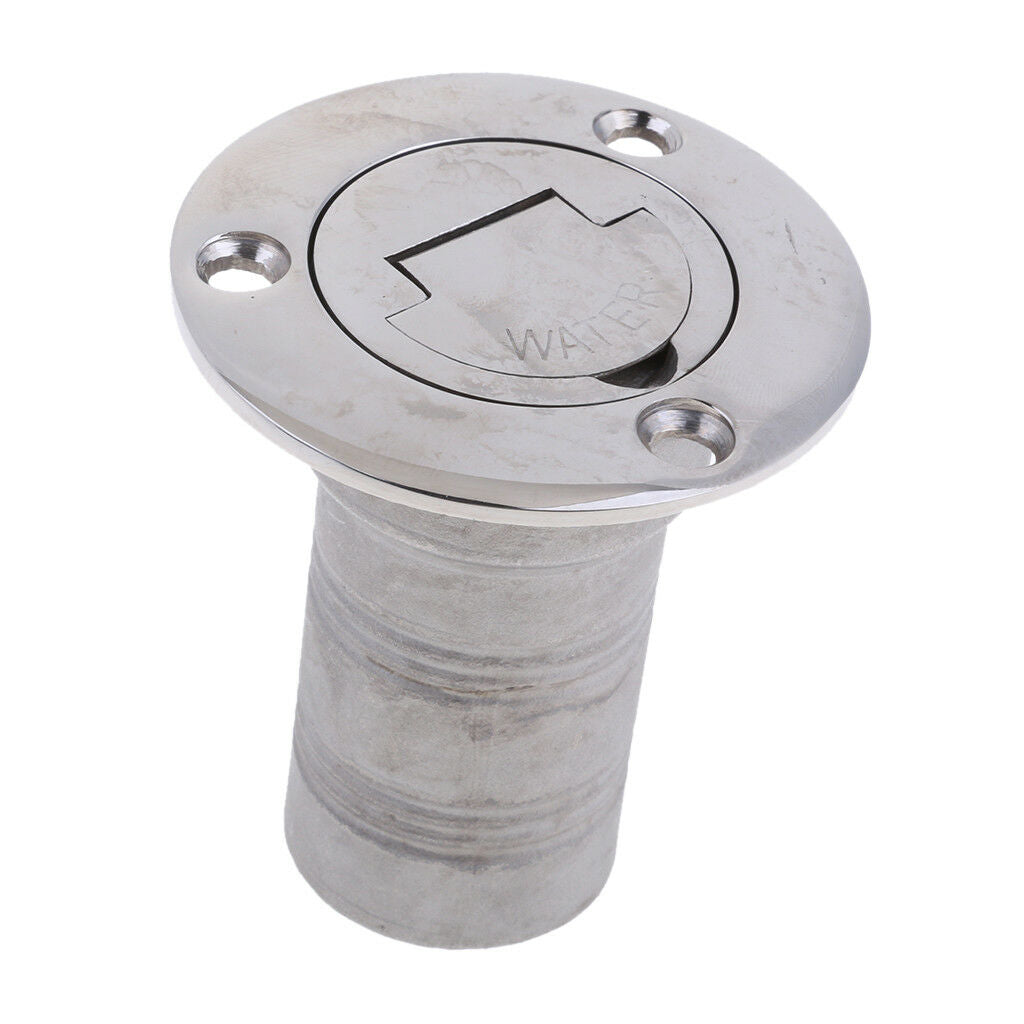 Marine Boat Keyless Water Deck Fill / Filler Stainless Steel 316 - 1.5"