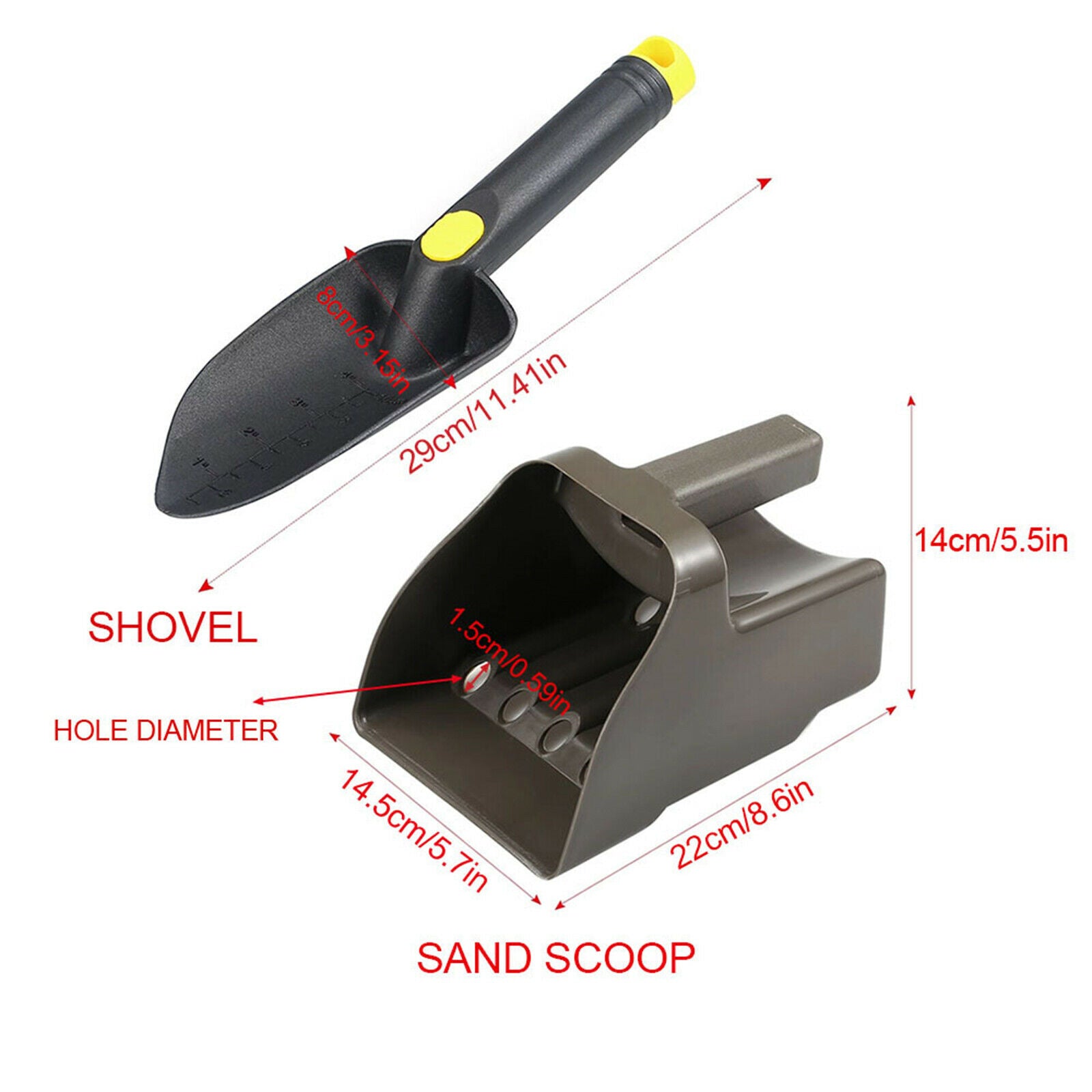 Durable Sand Scoop and Shovel Metal Detecting for Treasure Hunt Digging Tool