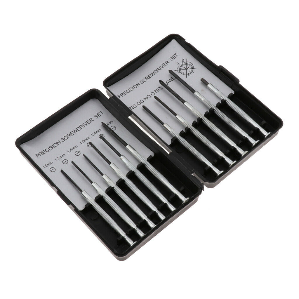 11Pcs Small Precision Screwdriver Set Tool Kit Repair Watch Clock Eyeglasses PC
