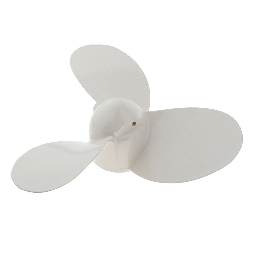 Aluminum Alloy Marine Yacht Propeller 2HP White Fit for Yamaha 7 1/4X5-A New