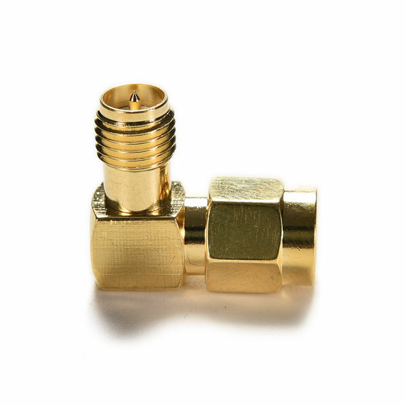 90Â°right angle Adapter RP.SMA male jack to RP.SMA female plug connector -WJCA Lt
