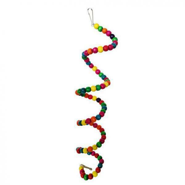 7pcs Wooden Hanging Swing for Cage Lovebirds Finches Conures Parakeets