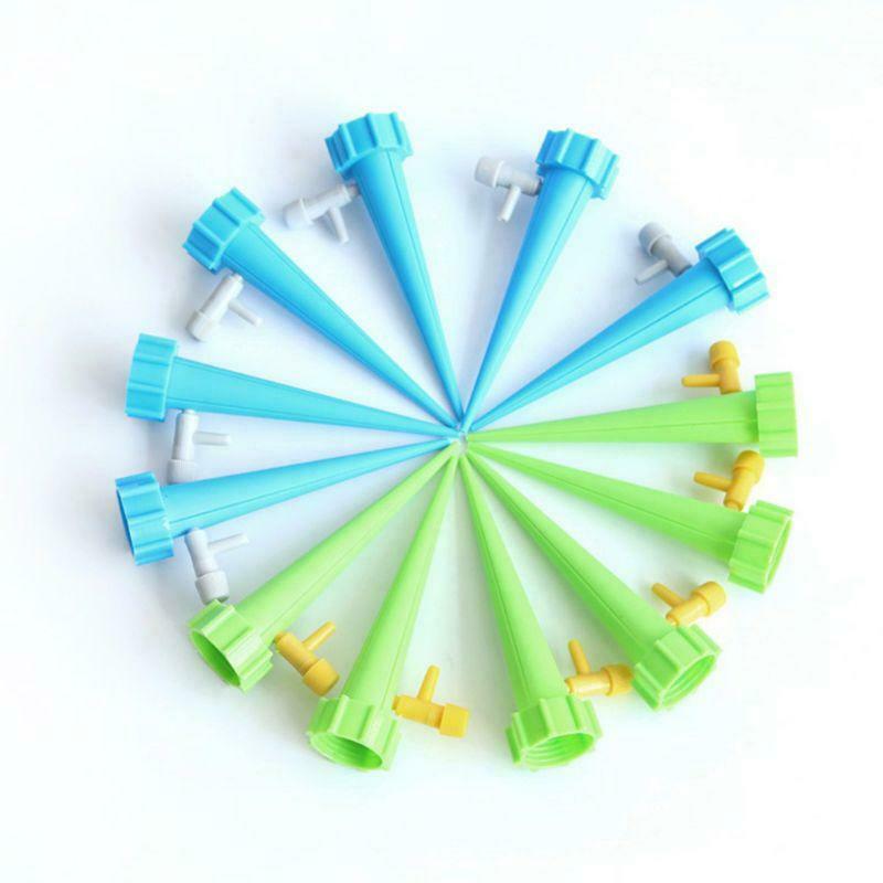 6 Pcs Automatic Watering Irrigation Spike Plant Flower Pot Drip Adjustable Water