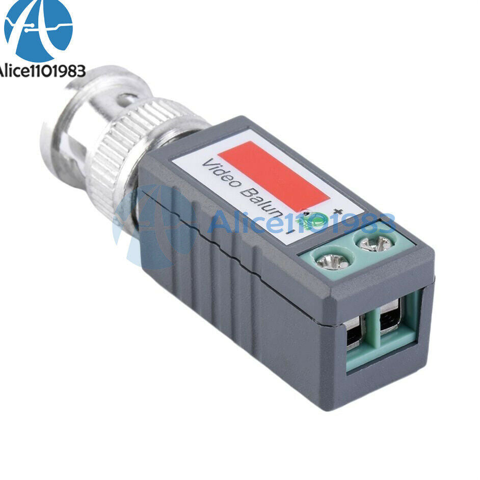 1Pair Durable CCTV Passive Video Balun UTP Transivers CAT5 BNC CONNECTORS
