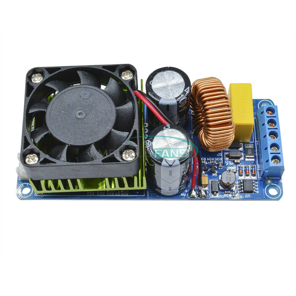 IRS2092S 500W Mono Channel Digital Amplifier Class D HIFI Power Amp Board+FAN