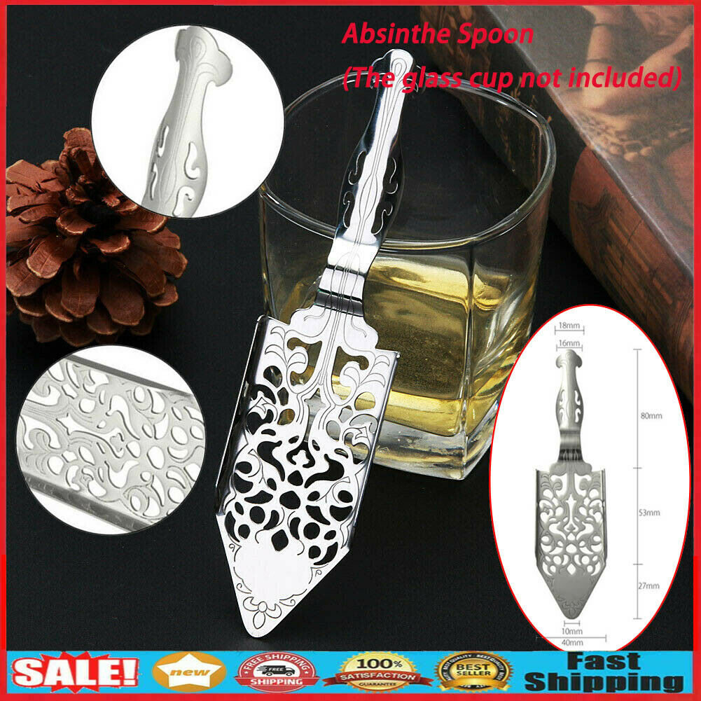 304 Stainless Steel Absinthe Spoon Cocktail Bar Utensils Bitter Scoop Tool