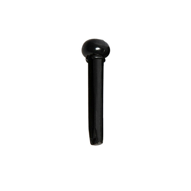6 Pcs Acoustic Guitar Bridge Pins with Dot Inlay for Guitar Parts Black