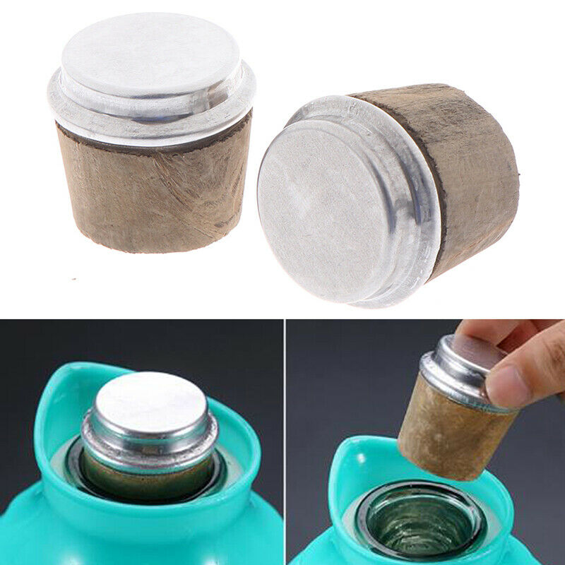 2PC 40mm Bottom Diameter Wood Thermos Bottle Cork Plug Lid Stopper Kettle.l8