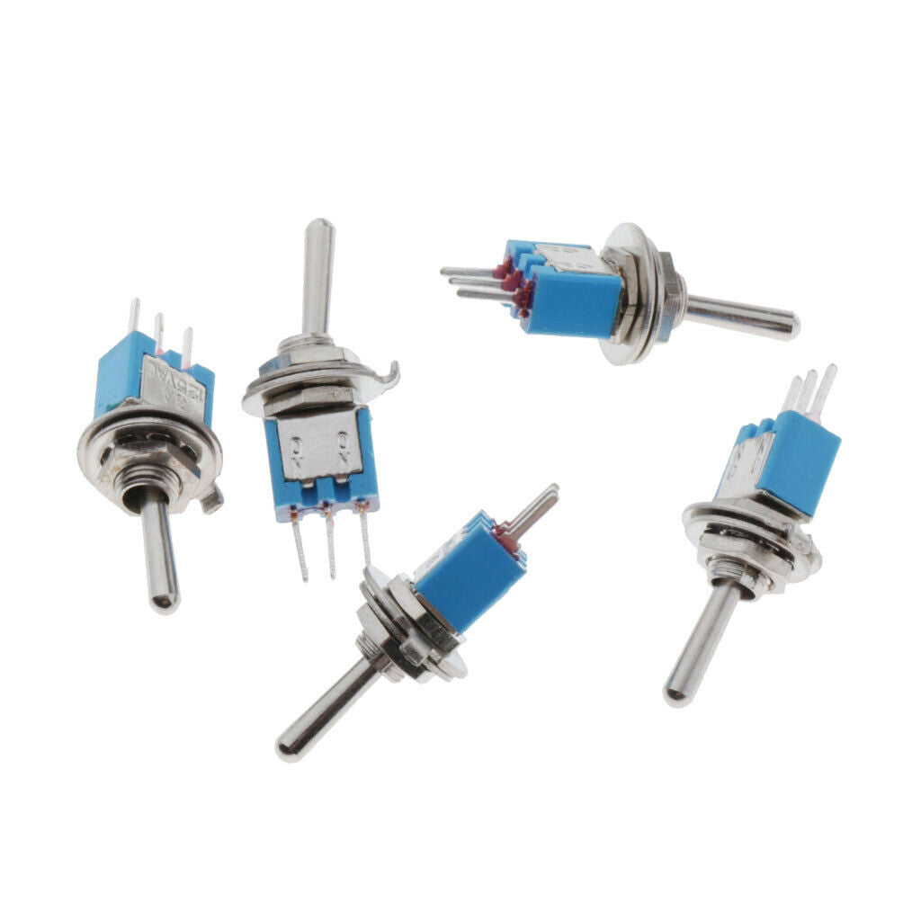 5x 3PDT Toggle Switch Momentary Rocker Switches Motor Dashboard Accessory