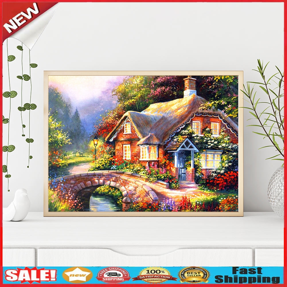 Farmhouse Full Drill Square Diamond Painting 5D DIY Mosaic Kit for Bead Art @