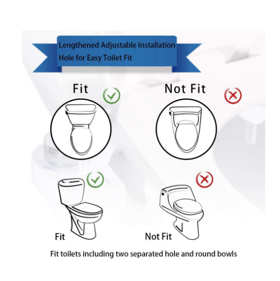 Toilet Seat Attachment Fresh Water Spray Non Electric Mechanical New Bidet