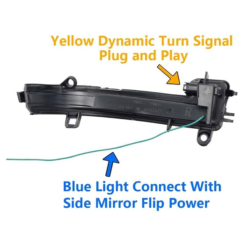 Car LED Dynamic Rearview Mirror Light Turn Signal Light Indicator for  F20 F21T8