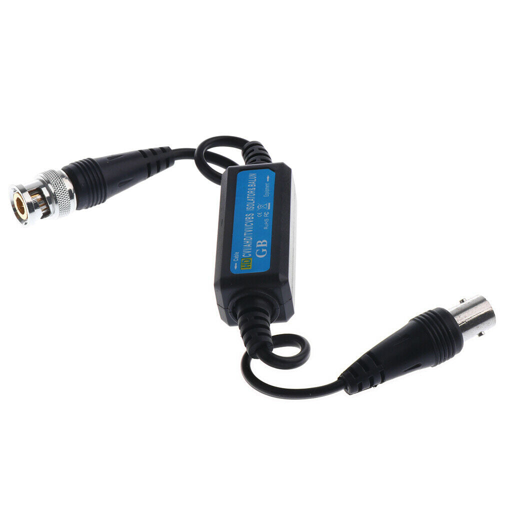 Coaxi Video Ground Loop Isolator Balun BNC Male to Female for Surveillance