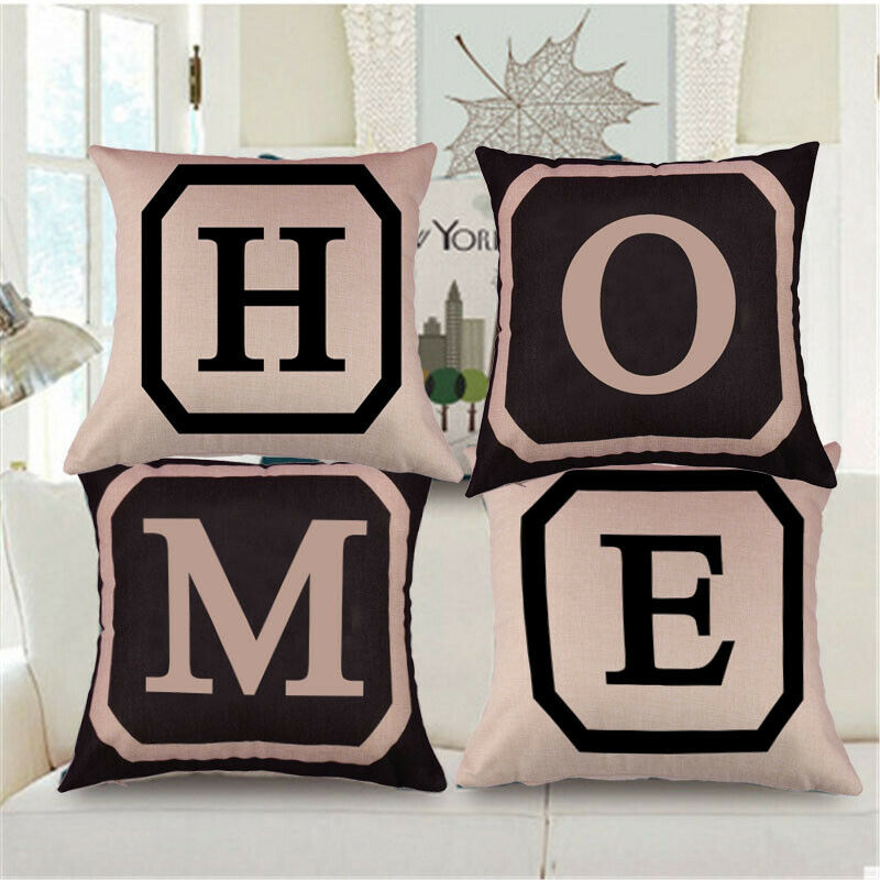 Throw Pillow Slip Square Pillow Cover Bedding Sofa Car Bedroom 17x17inch #E