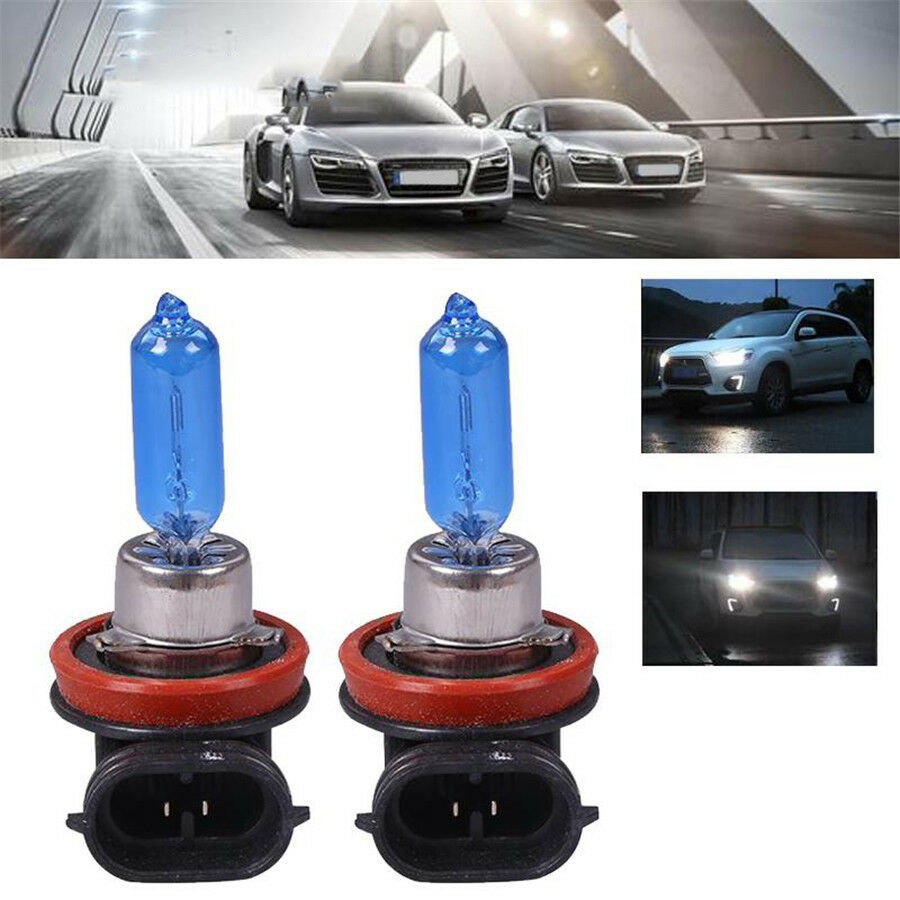 2 Pcs H9 12V 65W Halogen Headlight Car Driving Fog Light Lamp Bulb 6000K