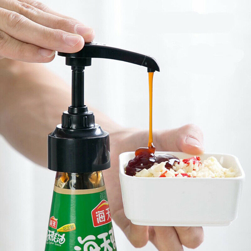 Syrup Bottle Nozzle Pressure Oil Sprayer Household Pumps Push-type Kitchen T Ad