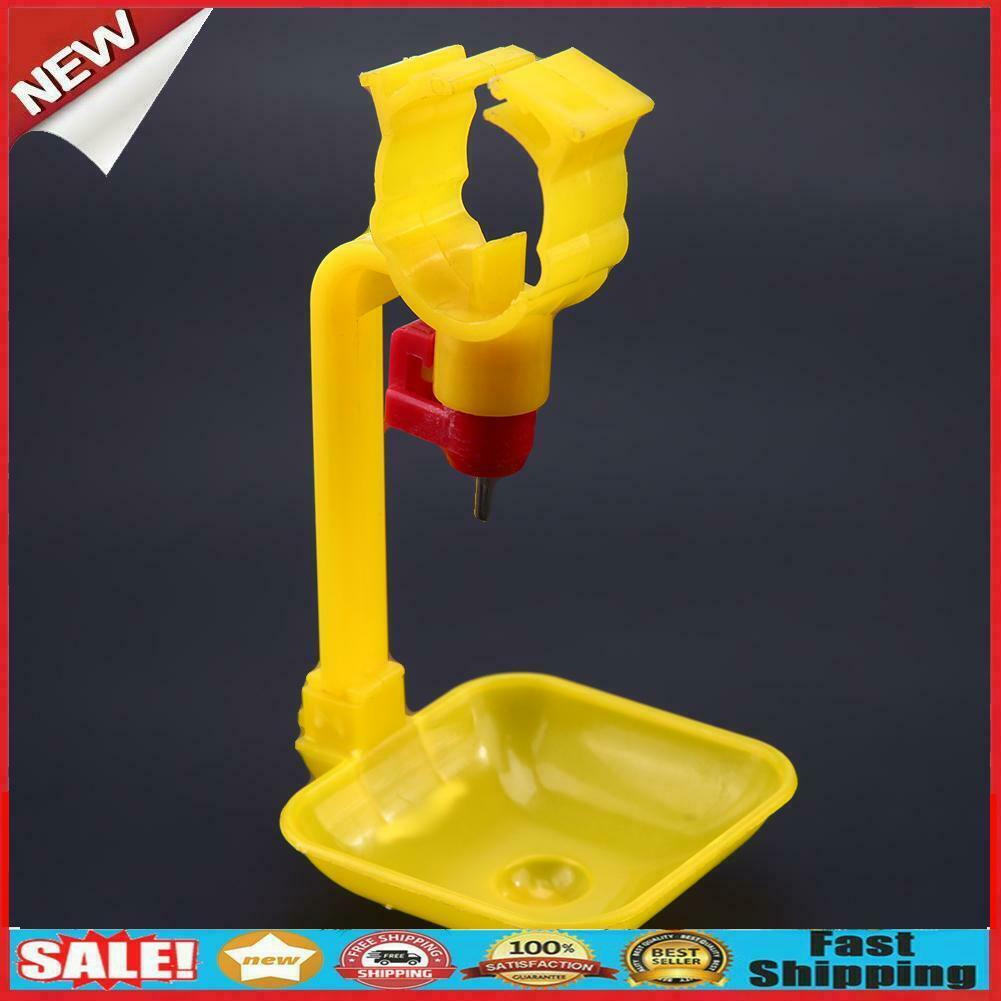 10pcs Poultry Hanging Cup Drinking Fountains Birds Water Bowl Nipple Red @