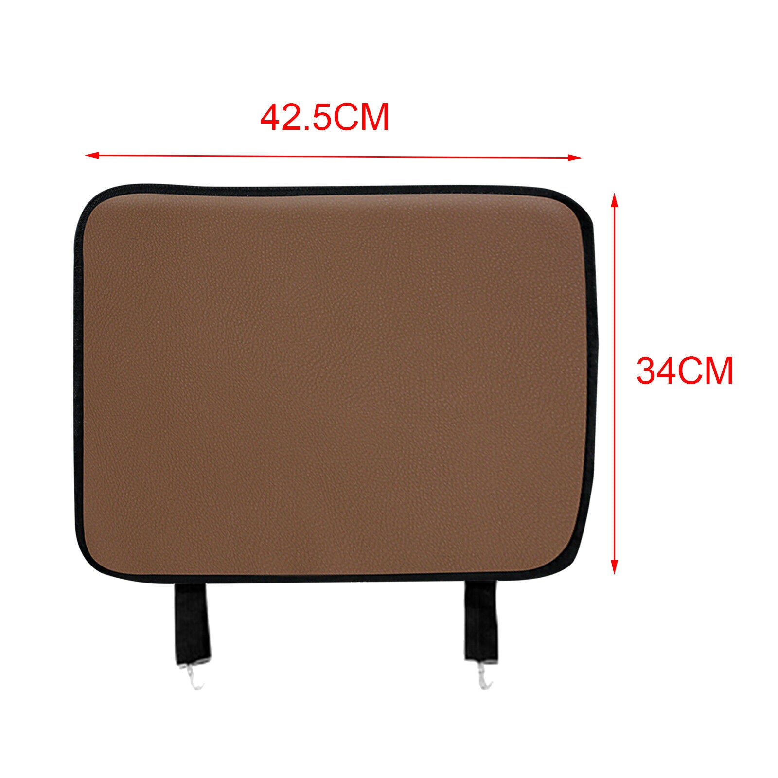 Car Seat Back Cover Kick Mat Anti Stepped Dirty for Kids Brown Small