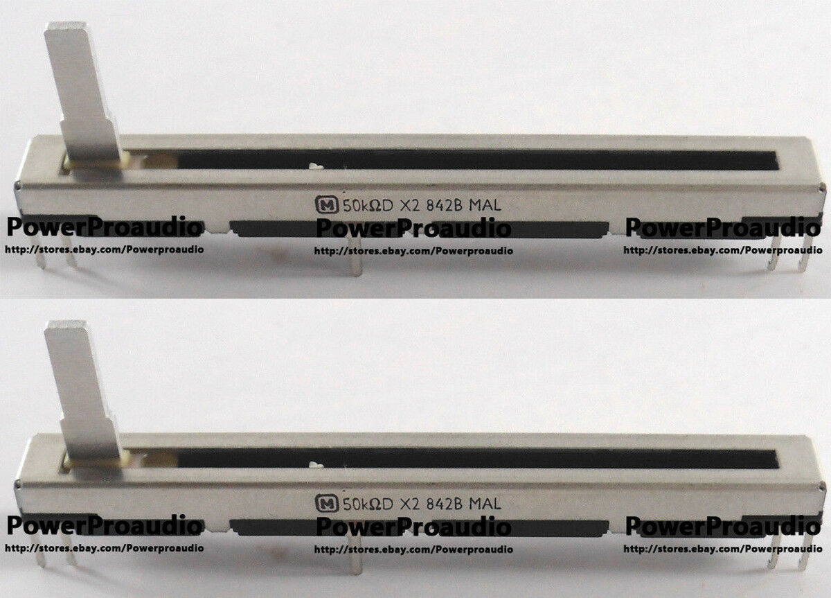 2PCS DJ Live Mixer Fader 50KDx2 Dual CH For  Mackie 1402VLZ/1604VLZ/1642VLZPRO
