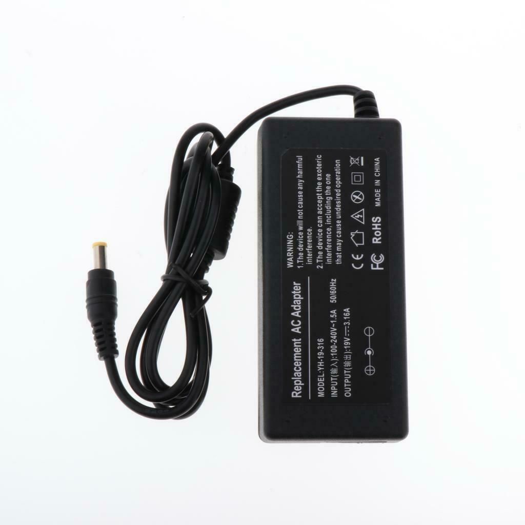 60w Laptop Charger 3.16A 19V with 5.5mm x 3.0mm Barrel Pigtail for