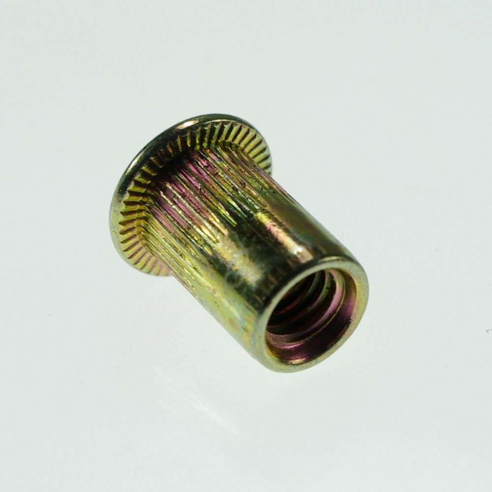 Lot50 Flat Head Metric Steel M8 Blind Insert Rivet Nut Rivnut Freeship
