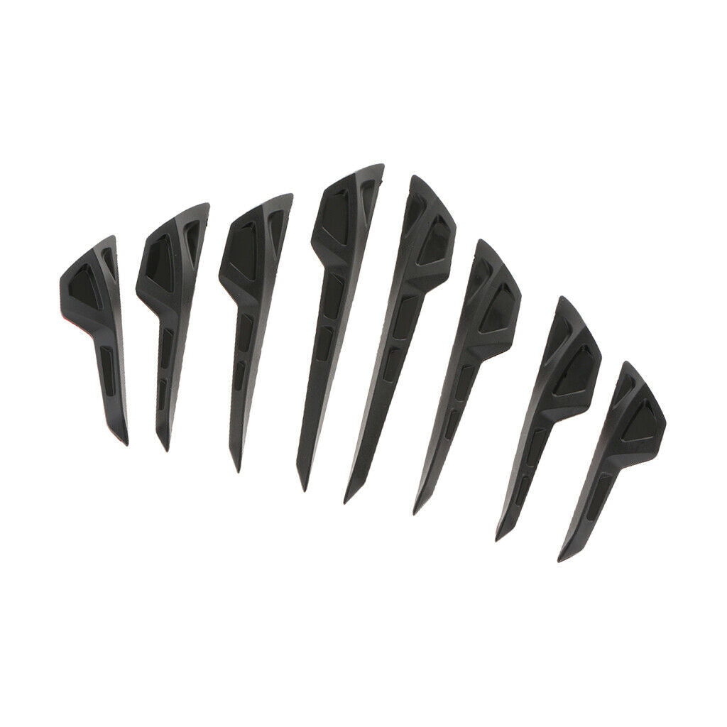 1Set / 8Pcs General Fit Auto Car Front Bumper Lip Splitter Fins
