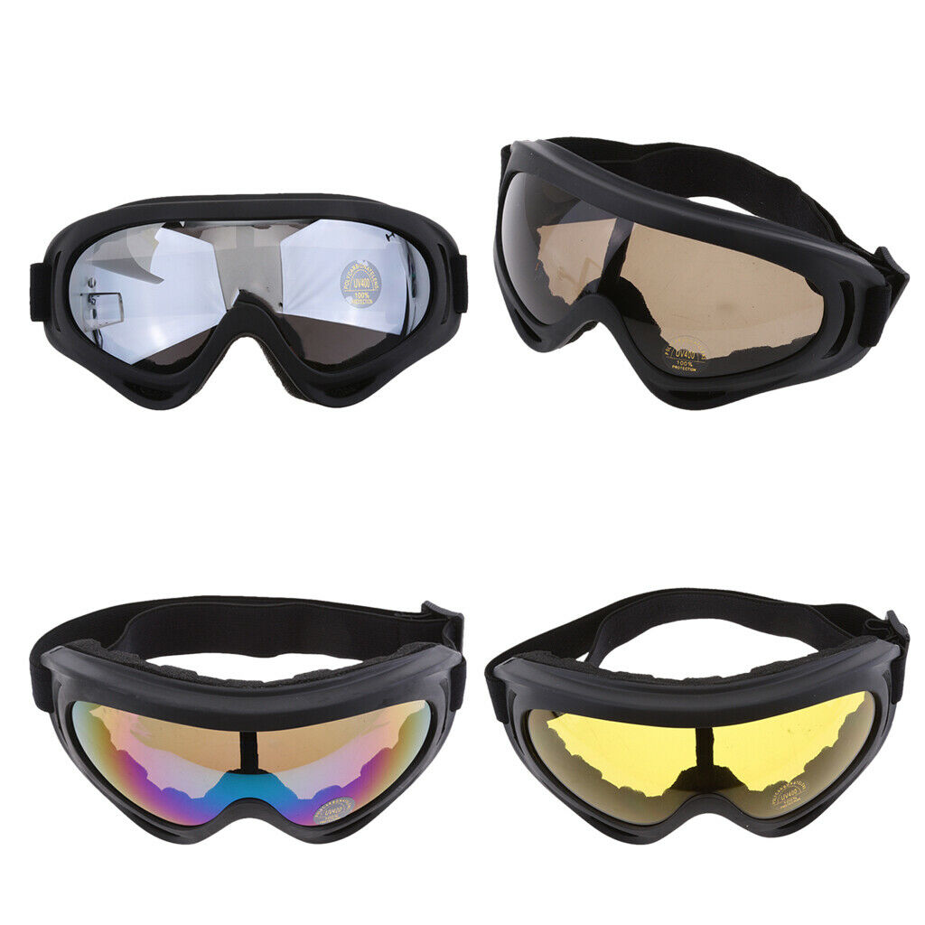 Sports Racing Goggle Eyewear with Lucency Lens Fits Motorcycle ATV Dirt Bike