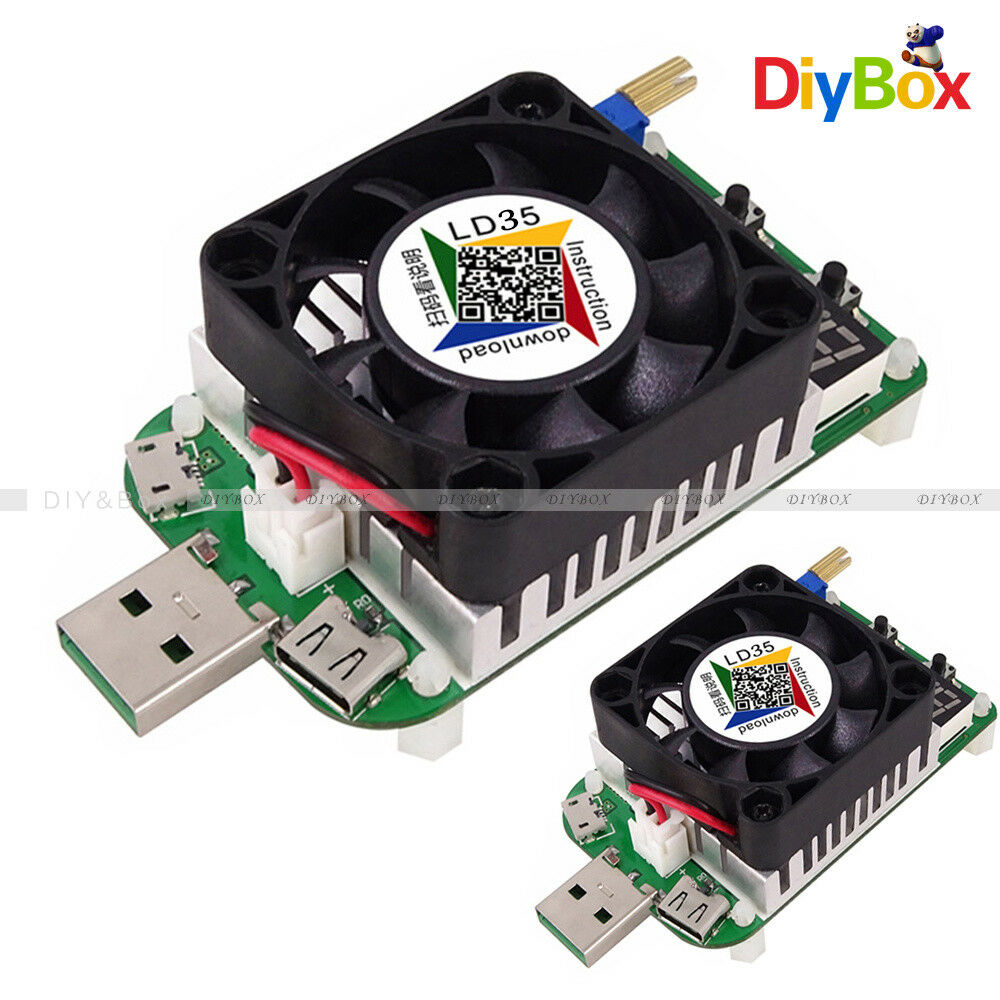 DC4-25V LD35 Electronic Load Resistor USB Interface Discharge Battery 35W Tester