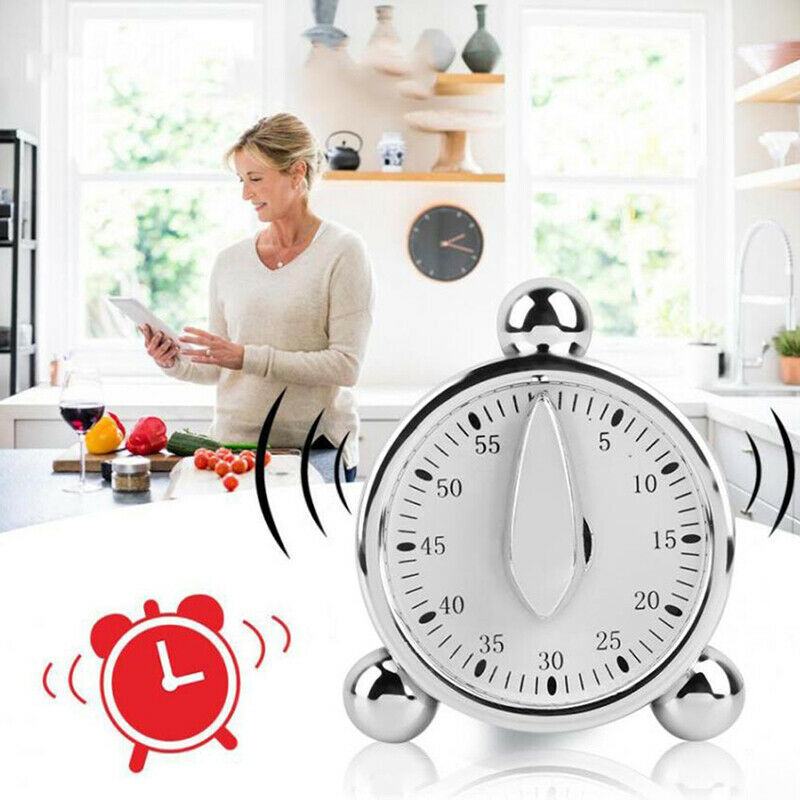 60minutes Mechanical Cooking Reminders Alarm Clock For Kitchen Countdown .l8