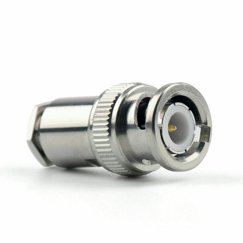 10X Connector BNC Male Plug Clamp RG58 RG142 LMR195 RG400 Cable Straight