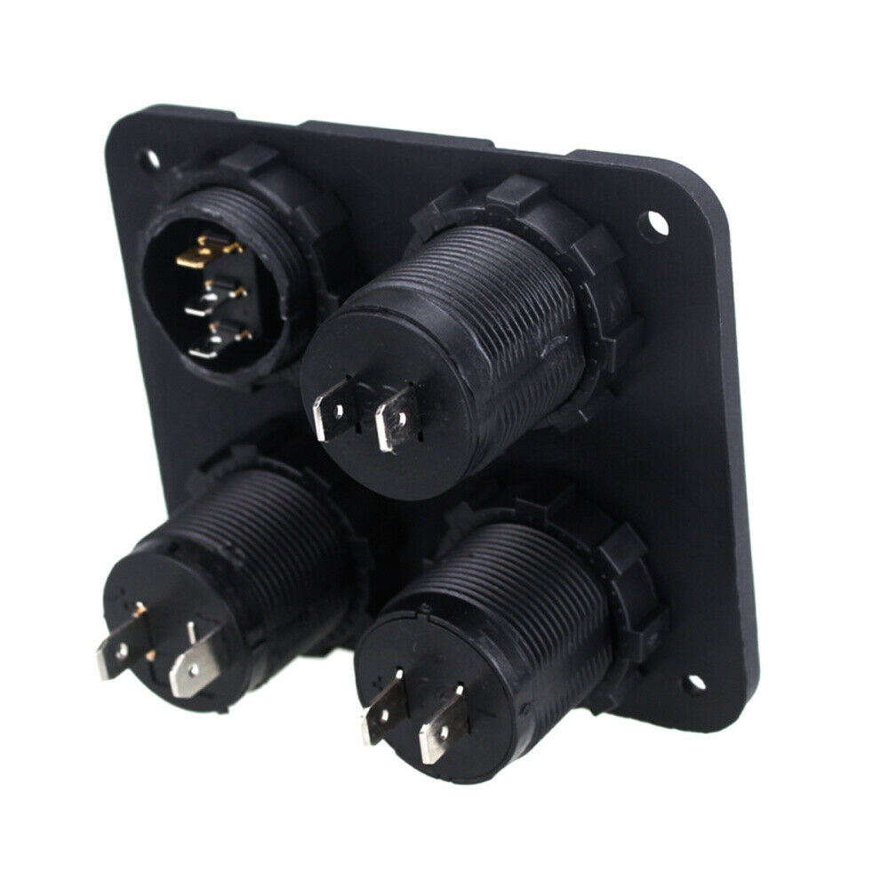 LED 24V 2.1A Car Cigarette Lighter Socket Dual USB Charger Adapter Voltmeter